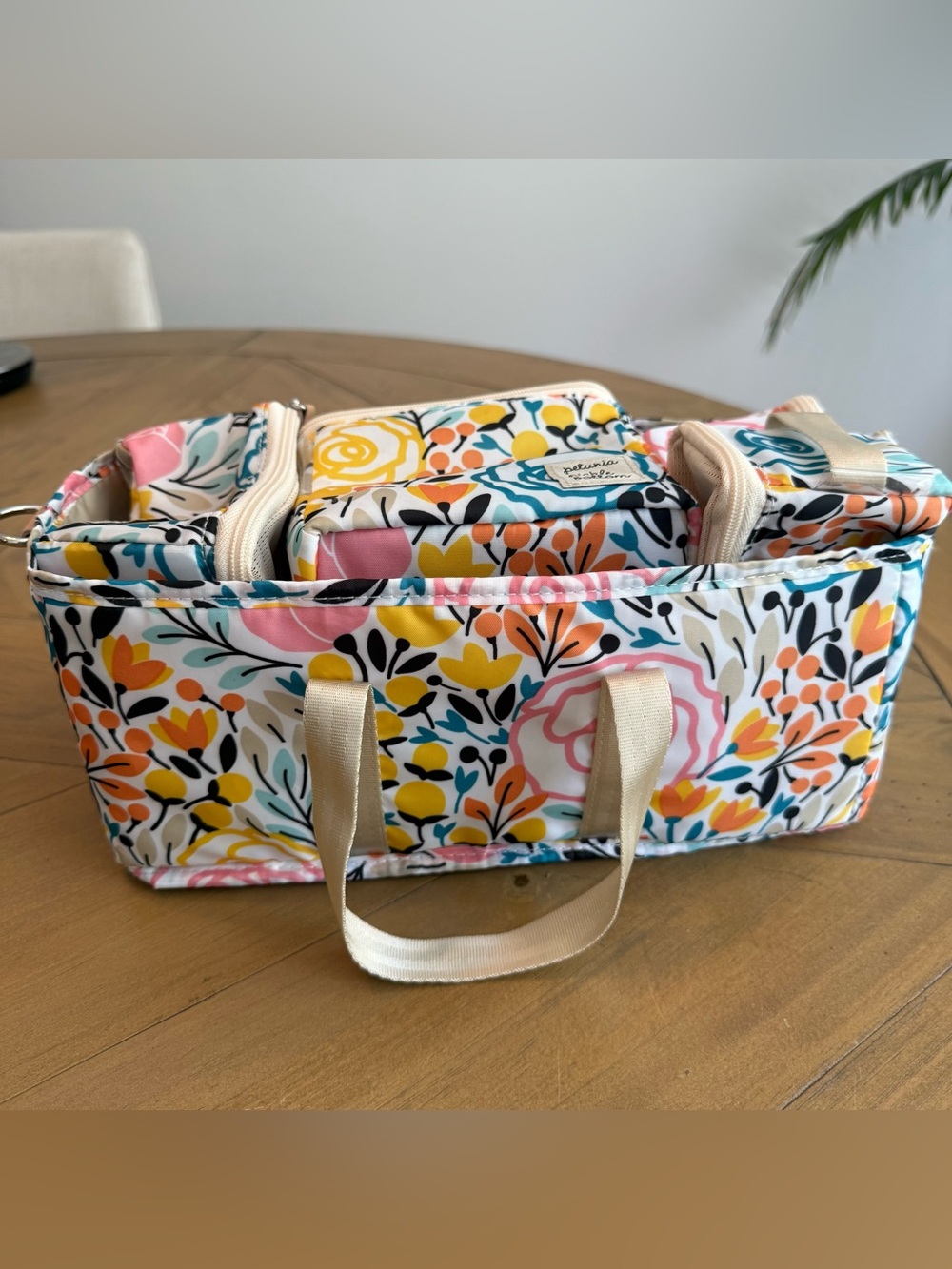 Diaper caddy with storage cubes